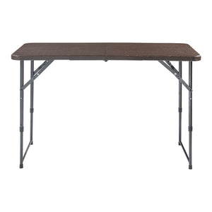 Höhenverstellbarer Klapptisch Adelfia 120x60cm [en.casa]