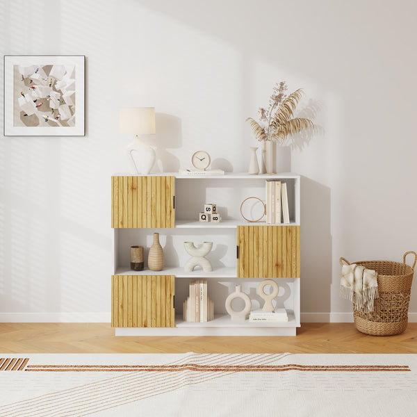 Bücherregal Verhundar 102x120x30 cm [en.casa]