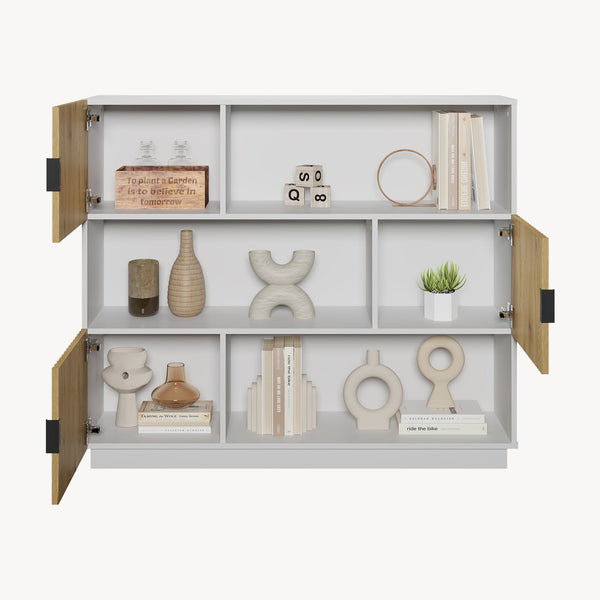 Bücherregal Verhundar 102x120x30 cm [en.casa]
