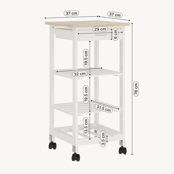 Servierwagen Biel 76x37x37 cm [en.casa]