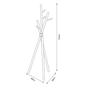 Garderobenständer Laerdal 172x49x49 cm Stahl [en.casa]