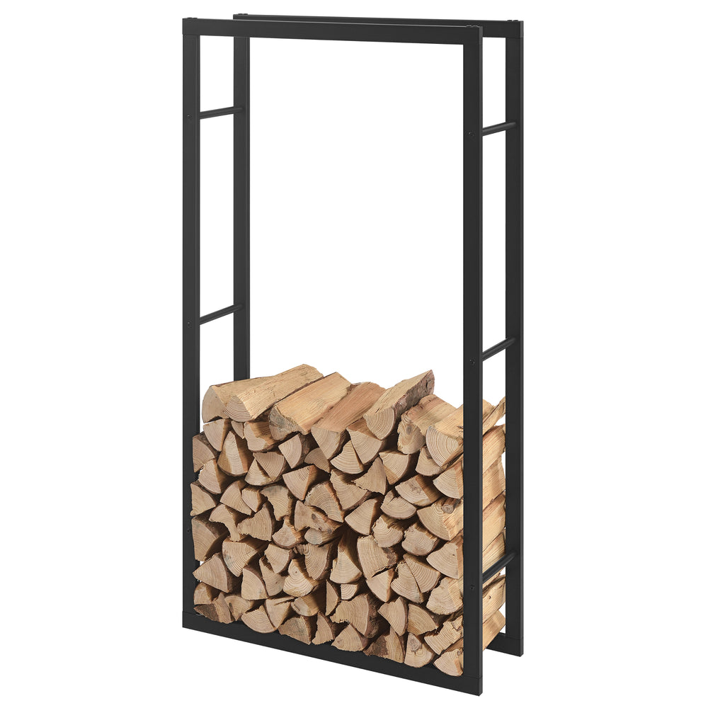 Kaminholzregal Kasan Schwarz in versch. Farben en.casa - premiumXL