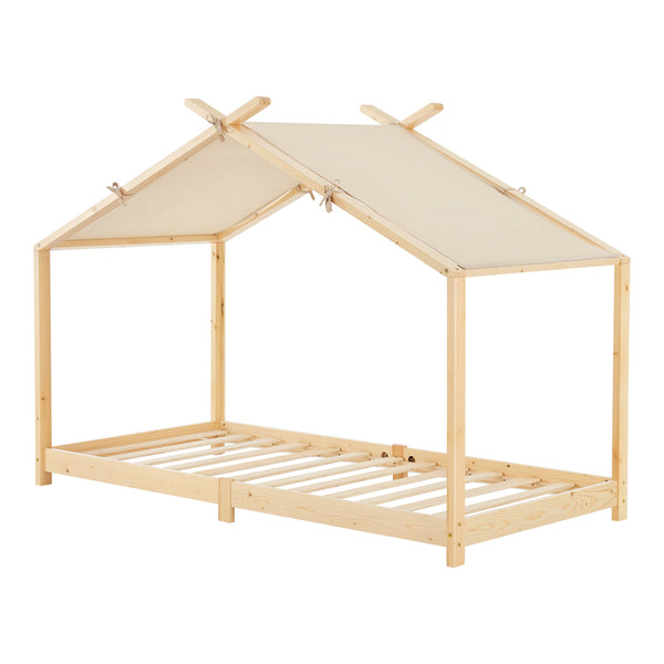 Hausbett Kinderbett Brome aus Holz 90x200 cm mit Lattenrost [en.casa]