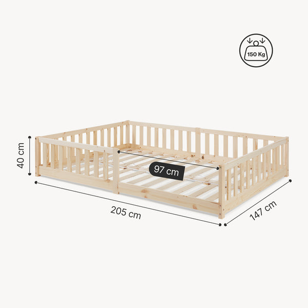 Bodenbett Tanna [en.casa]