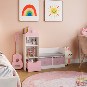 Kindersitzbank mit Regal Vipsali [en.casa]
