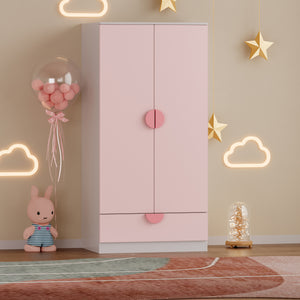 Kinderkleiderschrank Sandnes mit Schublade [en.casa]