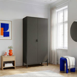 Kleiderschrank Esteli 170x80x45 cm Stahl [en.casa]