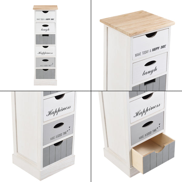 Kommode Salo mit 6 Schubladen 91x29x27cm in versch. Farben [en.casa]