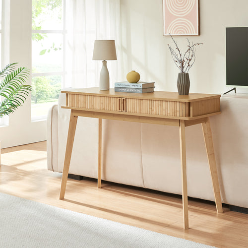 Konsolentisch Tysvær 110x40x78 cm Bambus [en.casa]