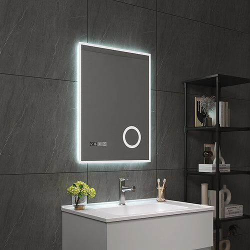 LED - Badspiegel Lizzano Weiß in versch. Größen [pro.tec] - premiumXL