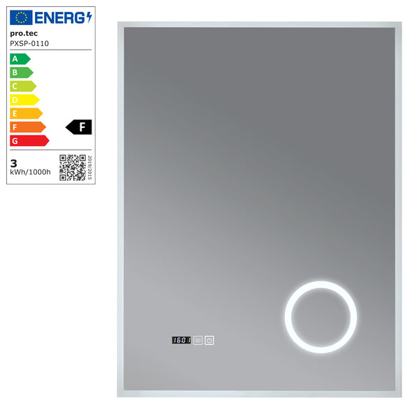 LED-Badspiegel Lizzano Weiß in versch. Größen [pro.tec]