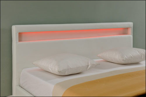 LED Polsterbett Paris in versch. Farben und Größen [Corium]