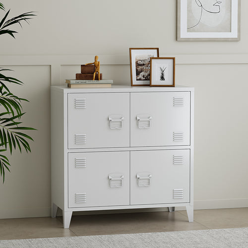 Büroschrank Hamina 80x40x82 cm in versch. Farben [en.casa] - premiumXL