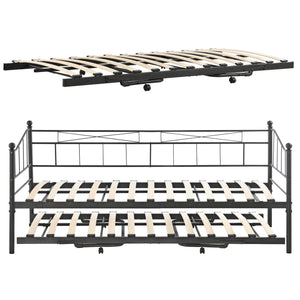 Metallbett Skutskär 90x200cm en.casa