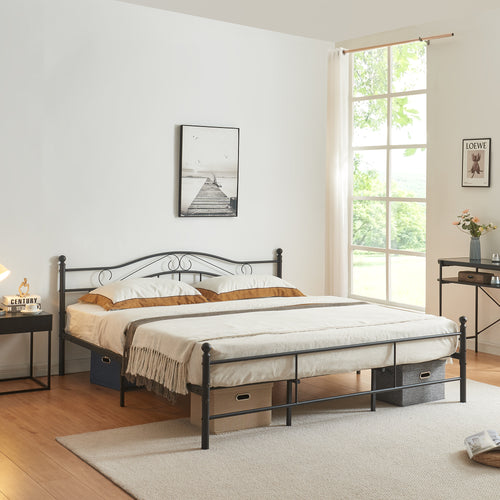 Metallbett Florenz in verschiedenen Farben und Größen [en.casa] - premiumXL