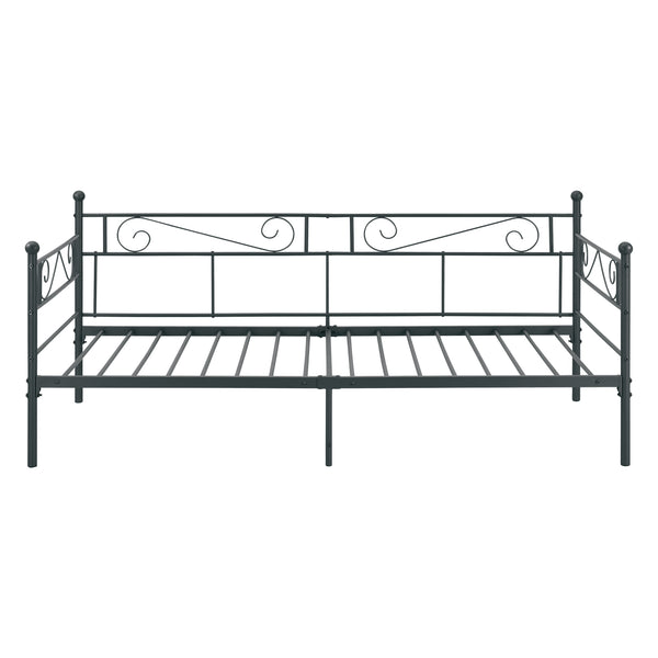 Metallbett Kerava 90x200 cm mit Kaltschaummatratze versch. Farben en.casa