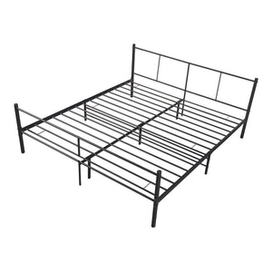 Metallbett Laos in versch. Größen Schwarz [en.casa]
