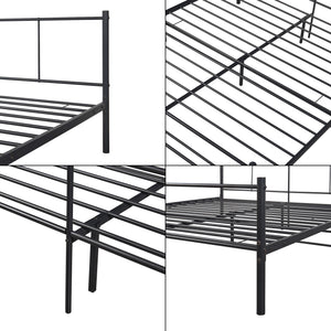 Metallbett Laos in versch. Größen Schwarz [en.casa]