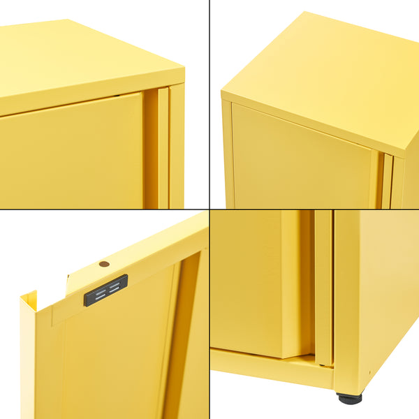 Metallschrank Burlöv Stahl [en.casa]