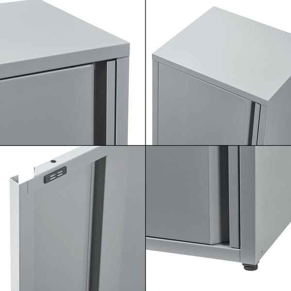 Metallschrank Burlöv Stahl [en.casa]
