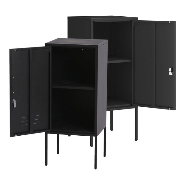 Nachtschrank Hausjärvi 2er Set Türgriff rechts und links [en.casa]