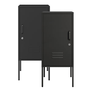 Nachtschrank Hausjärvi 2er Set Türgriff rechts und links [en.casa]