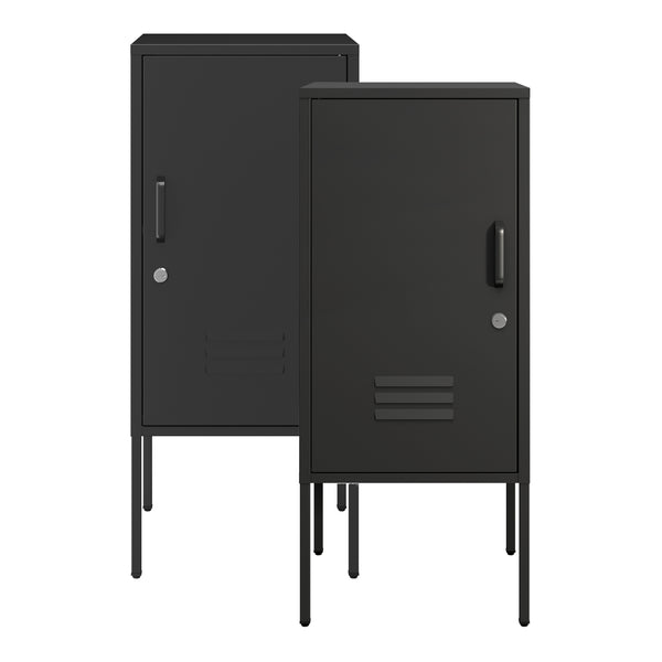 Nachtschrank Hausjärvi 2er Set Türgriff rechts und links [en.casa]