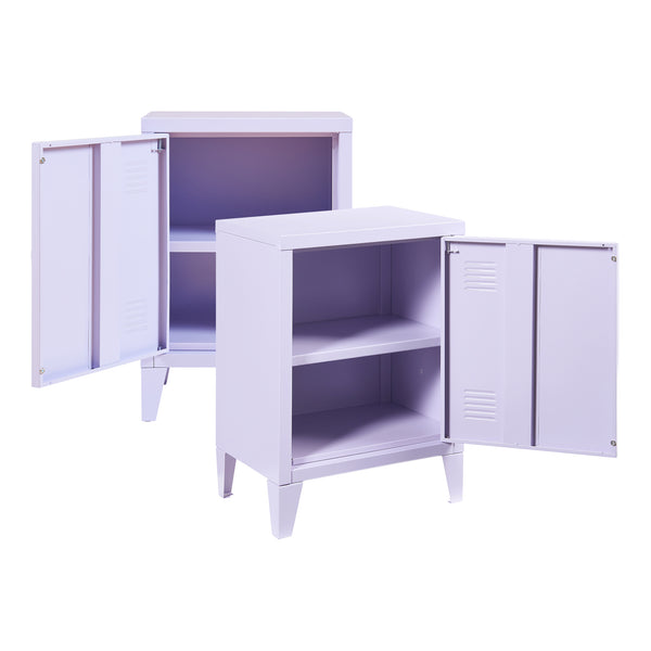 Nachtschrank Inari 2er Set Türgriff rechts und links [en.casa]