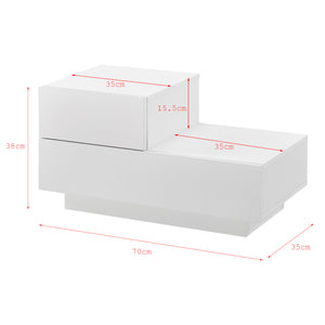 Beistelltisch Sebokeng Links 38x70x35 cm in versch. Farben en.casa