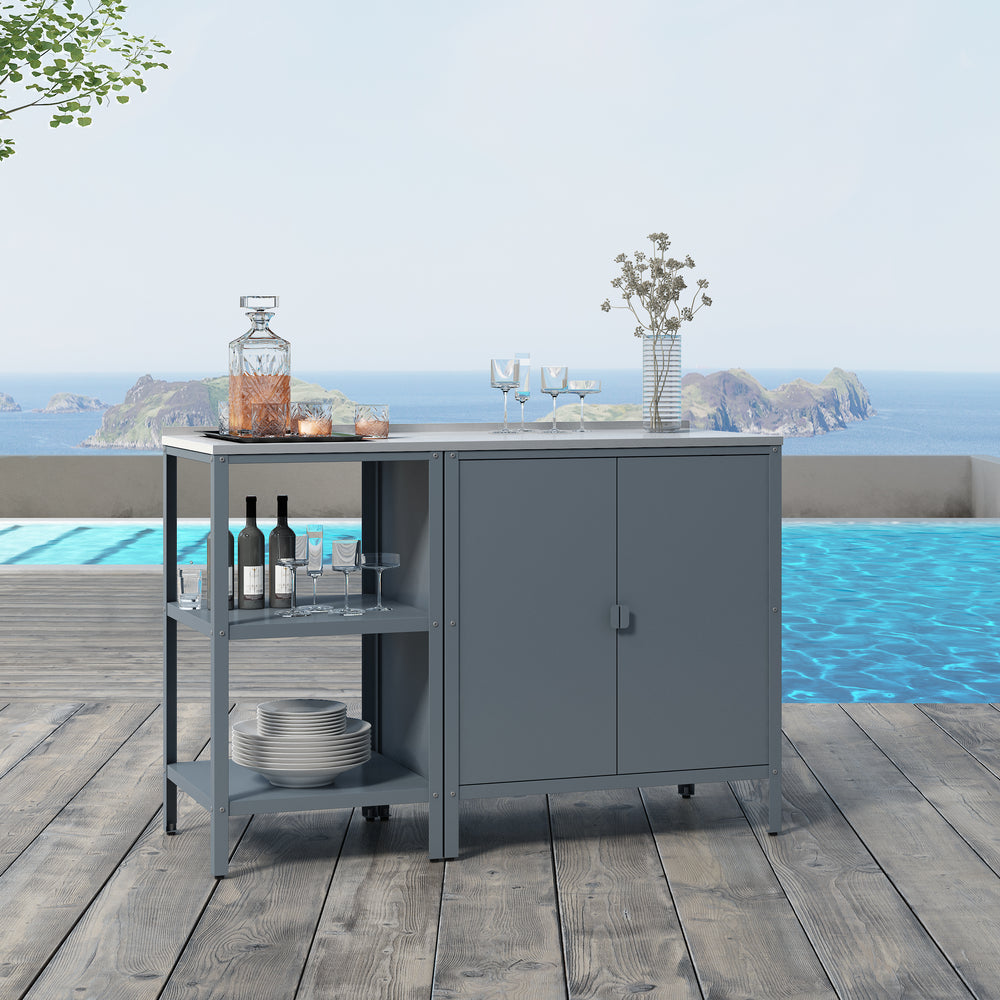 Outdoorset Bolognano Standregal und Schrank [casa.pro]