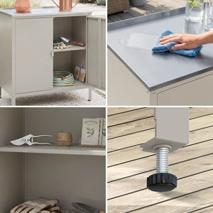 Outdoor Schrank Bolognano 92x80x50 cm [casa.pro]