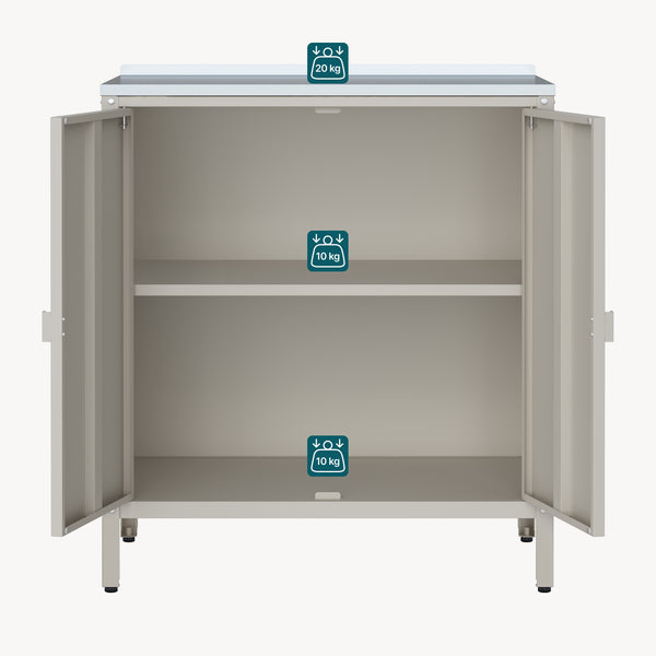 Outdoor Schrank Bolognano 92x80x50 cm [casa.pro]