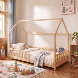 Hausbett Hesel mit Rausfallschutz [en.casa]