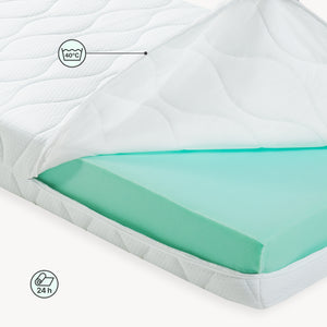 Hausbett Hesel mit Matratze und Rausfallschutz [en.casa]