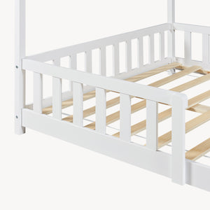 Hausbett Hesel mit Matratze und Rausfallschutz [en.casa]