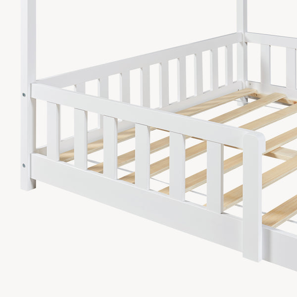 Hausbett Hesel mit Matratze und Rausfallschutz [en.casa]