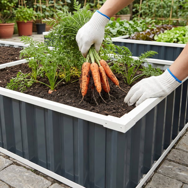 Hochbeet Albrandswaard 258x90x30 cm Anthrazit [en.casa]
