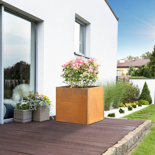 Pflanzkübel Vaargel Stahl [casa.pro]