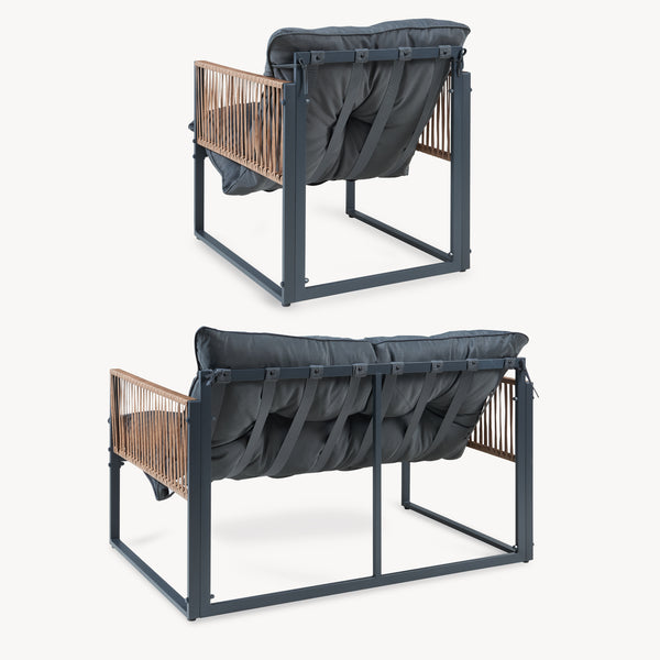 Loungeset Karg 4-tlg. [casa.pro]