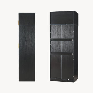Kleiderschrank Larundi 216x80x52 cm mit 4 Türen [en.casa]