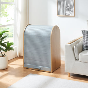 Rollladenschrank Kavlinge 80x60x40 cm Bambus/Grau [en.casa]