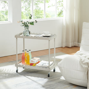 Servierwagen Bolmanralu 60x61x31 cm Grau [en.casa]