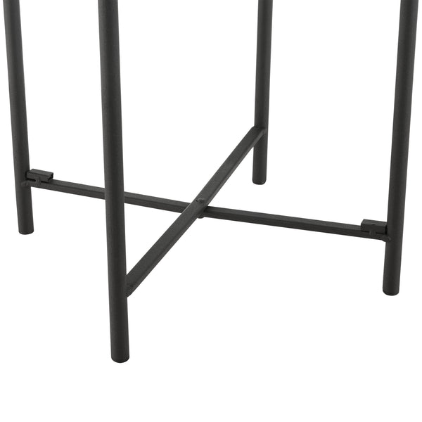 Beistelltisch Beaumont Schwarz/Sandfarben versch. Größen en.casa