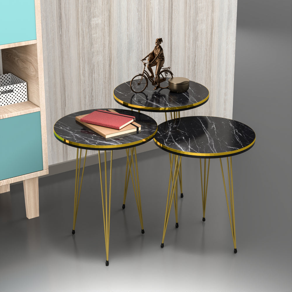 Satztisch Ry 3er Set in versch. Farben [en.casa] - premiumXL