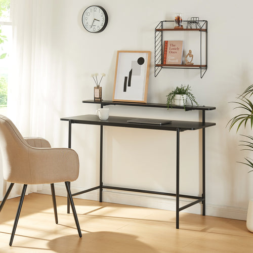 Schreibtisch Samnanger 120x55x88 cm Schwarz [en.casa] - premiumXL