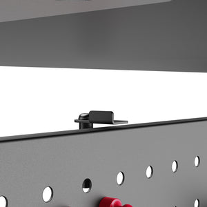 Schreibtisch-Organizer Virvik zum Anklemmen 117x73 cm Stahl [en.casa]