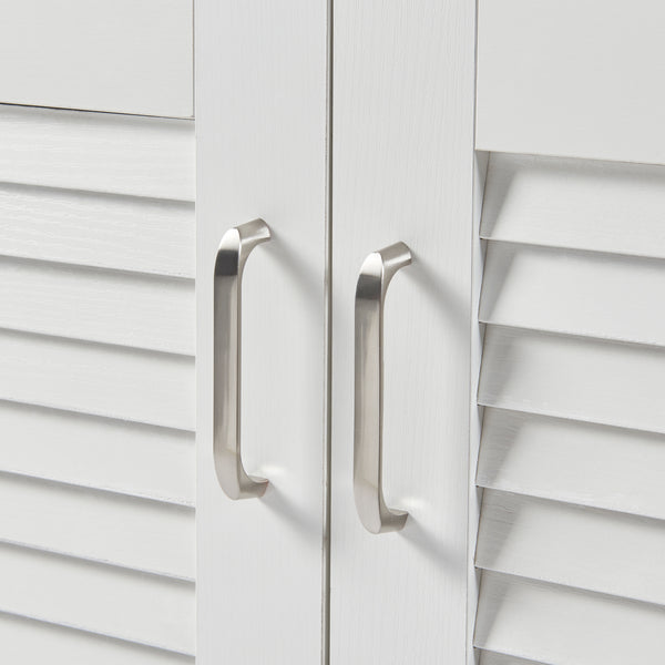 Schuhschrank Løten 63x36x62 cm Weiß [en.casa]