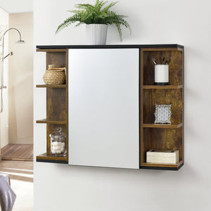 Badezimmerschrank Harstad 64x80x20 cm versch Farben en.casa