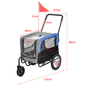 Fahrradanhänger Max. 20 kg Hunde Transport Wetterfest pro.tec