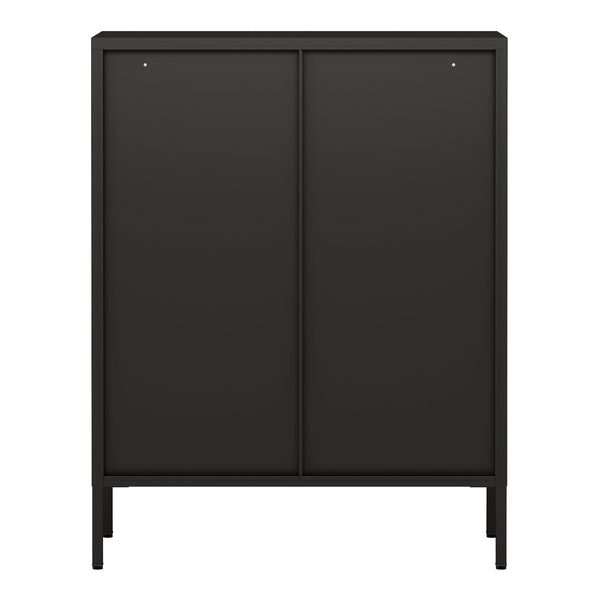 Sideboard Fauske mit Glastüren in versch. Farben [en.casa]